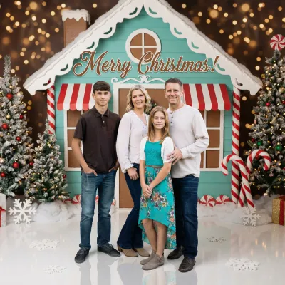 Gingerbread Village Portrait